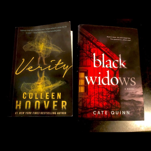 🖤SOLD🖤 Verity by Colleen Hoover and Black Widow by Cate Quinn Book Set - Picture 1 of 4